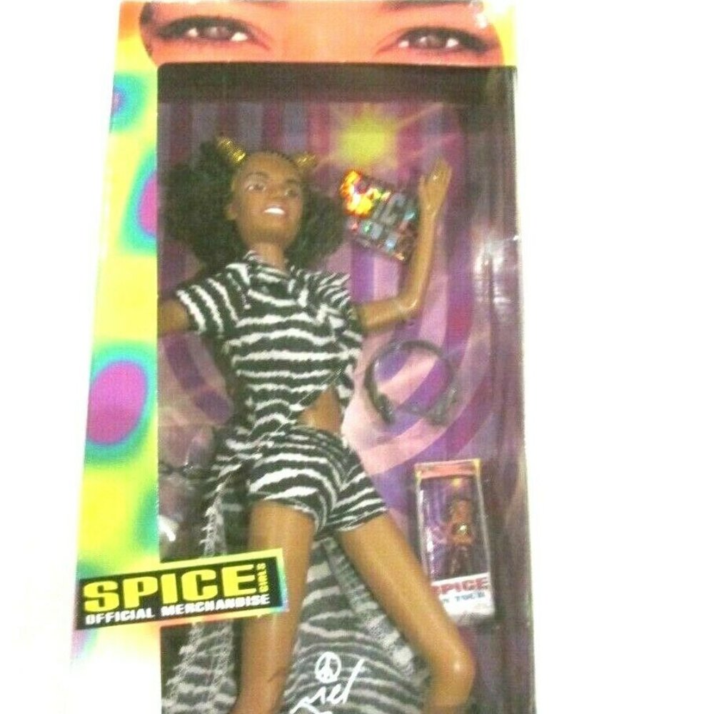 Collectible 90s NWT NIB Vintage Official 1998 SPICE GIRLS TOUR Scary Mel B Doll